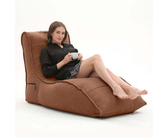 терракотовое бескаркасный лаунж-диван Avatar Sofa шенилловое — дизайн и качество