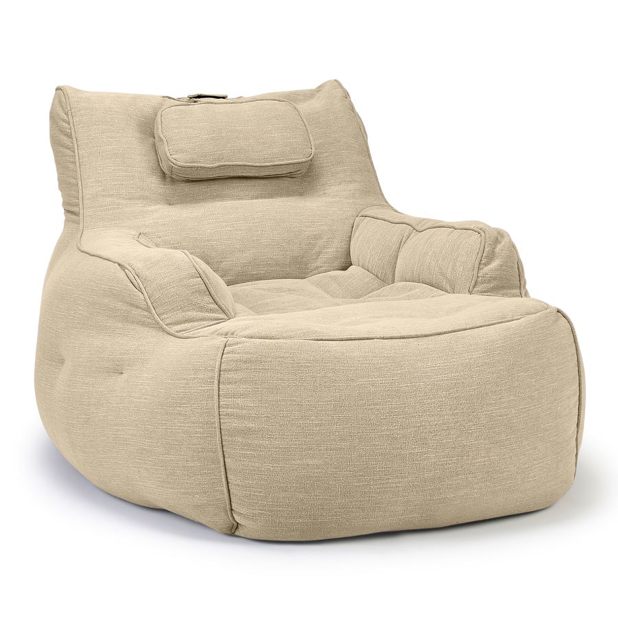 натуральное уличное лаунж-кресло Tranquility Armchair шенилловое для террасы, сада и веранды