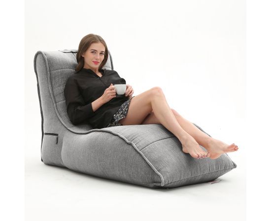 тёмно-серое бескаркасный лаунж-диван Avatar Sofa шенилловое — дизайн и качество