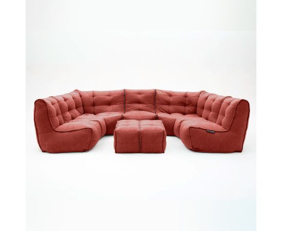 красное максимальный лаунж-гарнитур Mod6 Lounge Max шенилловое — дизайн и качество