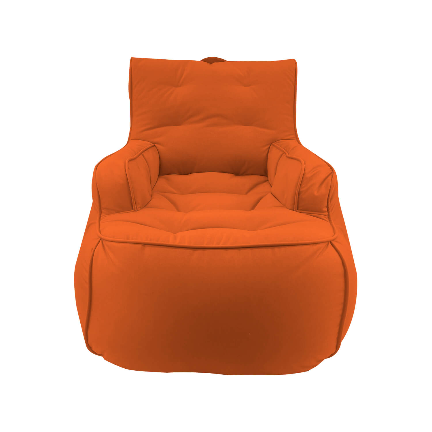 терракотово-оранжевое уличное лаунж-кресло Tranquility Armchair уличное из олефина для террасы, сада и веранды