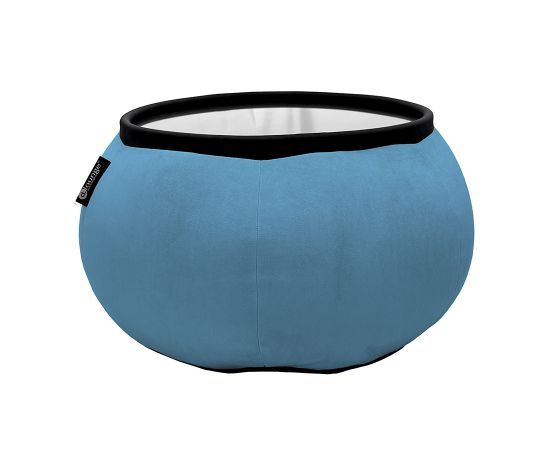 синее складной столик Versa Table велюровое в интерьере гостиная