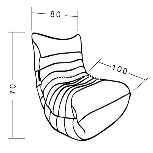 серое акустический бескаркасный диван Acoustic Sofa жаккардовое для домашнего кинотеатра, офиса и студии