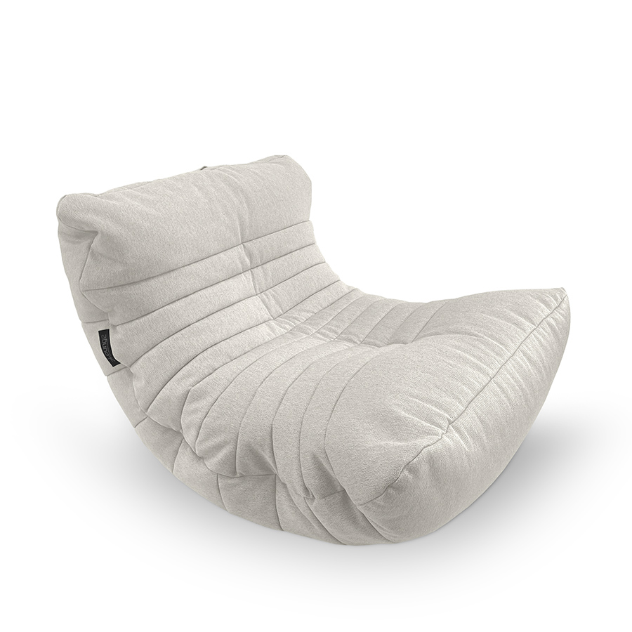 светло-серое акустический бескаркасный диван Acoustic Sofa жаккардовое для домашнего кинотеатра, офиса и студии