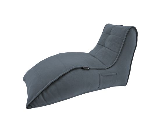 чёрное-графитовое бескаркасный лаунж-диван Avatar Sofa велюровое в интерьере гостиная