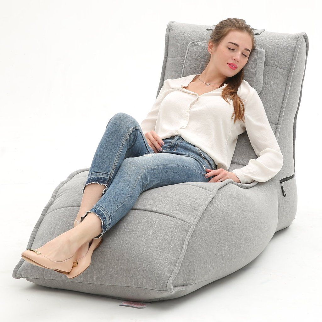 серое бескаркасный лаунж-диван Avatar Sofa из Sofa Weave для гостиной, кабинета и лаунж-зоны — вид сбоку