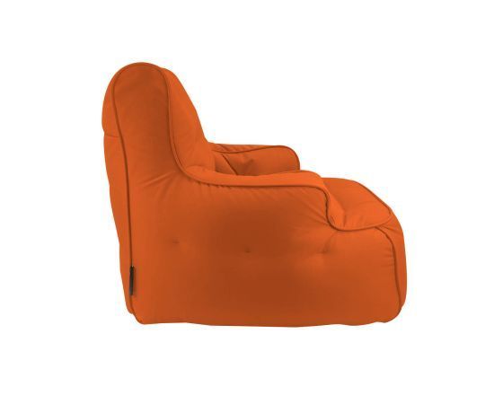 терракотово-оранжевое уличное лаунж-кресло Tranquility Armchair уличное из олефина для террасы, сада и веранды