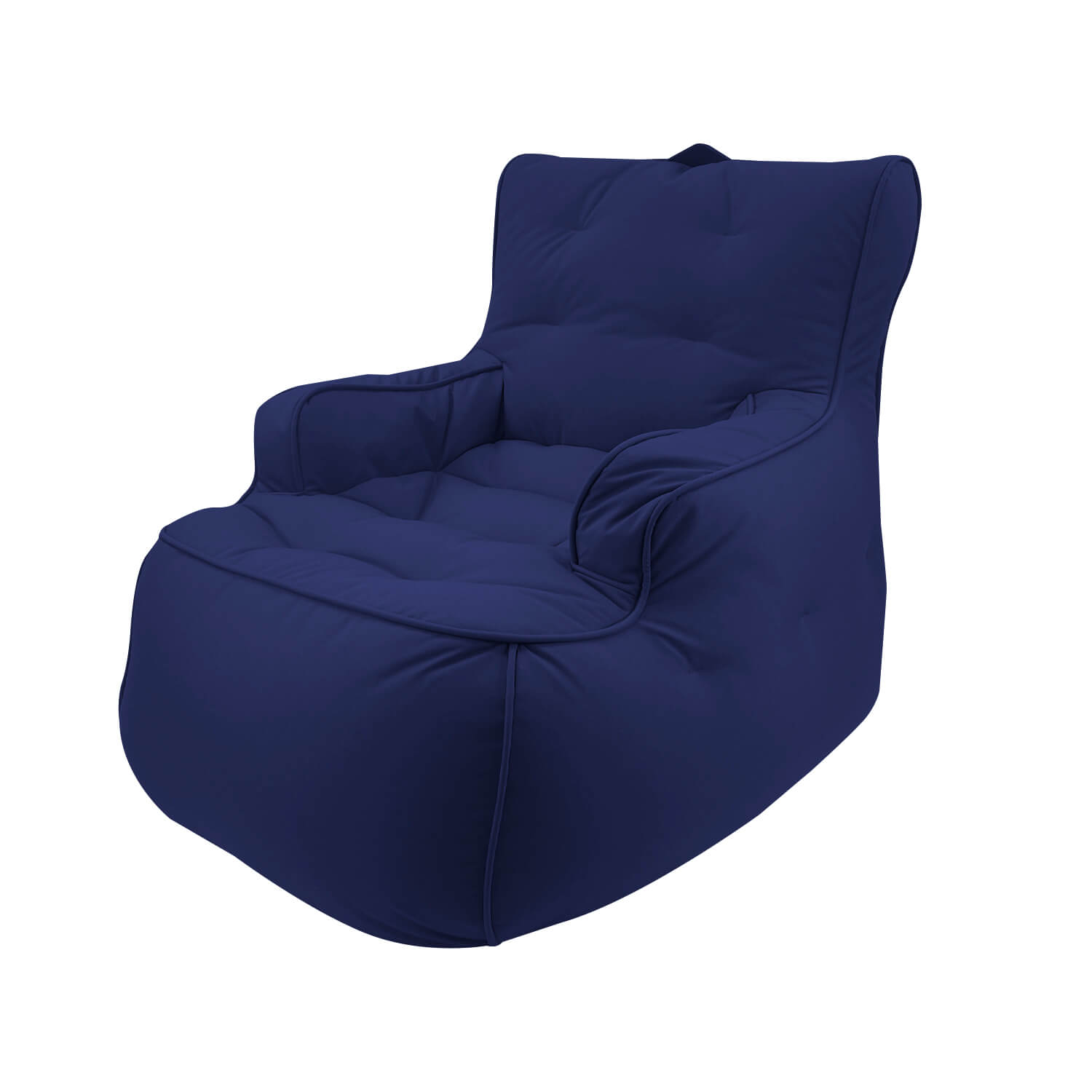 тёмно-синее уличное лаунж-кресло Tranquility Armchair уличное (Oxford) для террасы, сада и веранды — вид сбоку