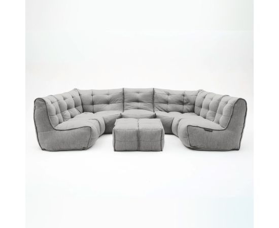 тёмно-серое максимальный лаунж-гарнитур Mod6 Lounge Max шенилловое — дизайн и качество