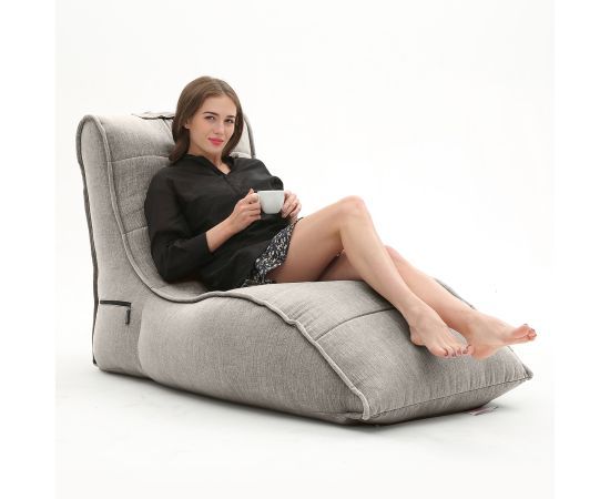 серое бескаркасный лаунж-диван Avatar Sofa шенилловое — дизайн и качество