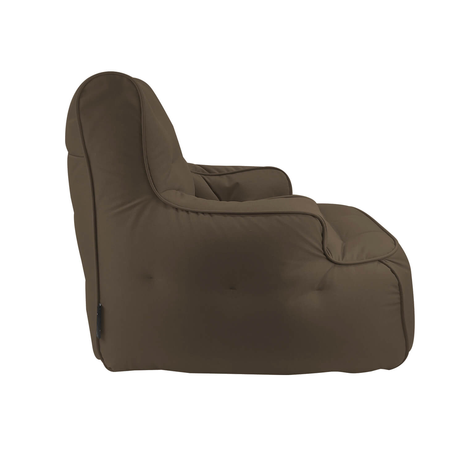 коричневое уличное лаунж-кресло Tranquility Armchair уличное (Oxford) для террасы, сада и веранды — фото в интерьере