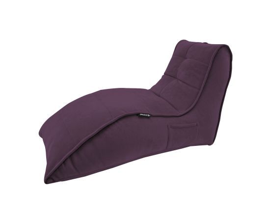 баклажановое бескаркасный лаунж-диван Avatar Sofa велюровое в интерьере гостиная
