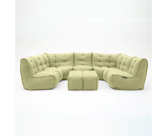 зелёное максимальный лаунж-гарнитур Mod6 Lounge Max шенилловое — дизайн и качество