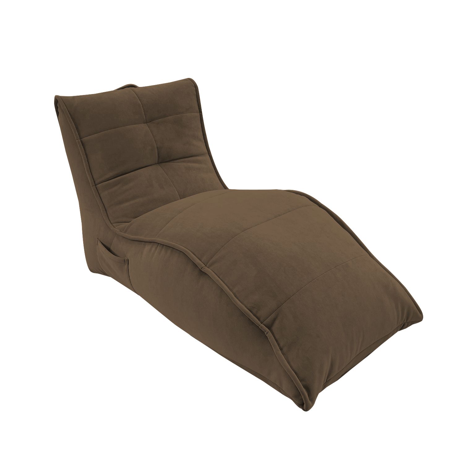 шоколадное бескаркасный лаунж-диван Avatar Sofa велюровое для гостиной, кабинета и лаунж-зоны