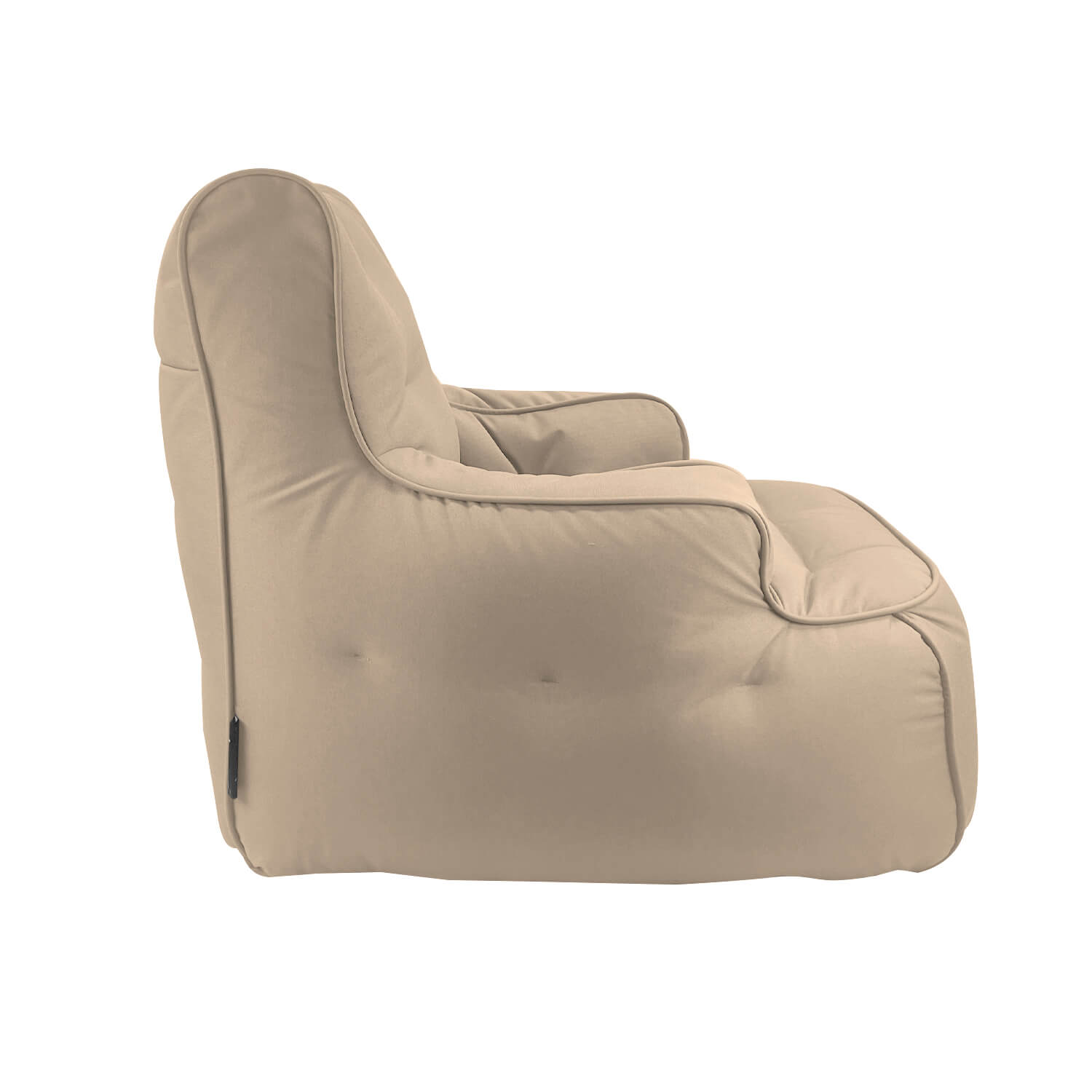бежевое уличное лаунж-кресло Tranquility Armchair уличное из олефина для террасы, сада и веранды