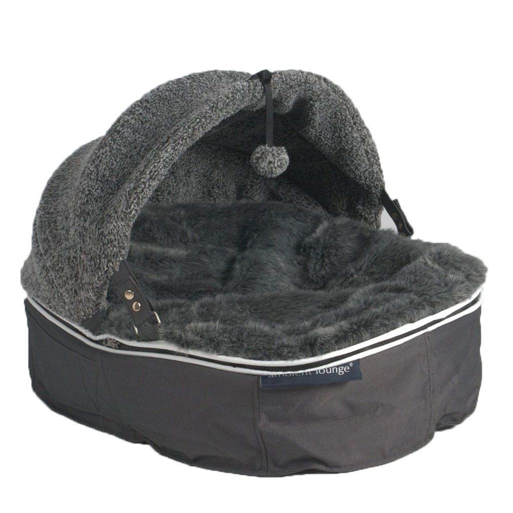 Лежак для собак Pet Lounge Small - Dark Grey (Hoodie)