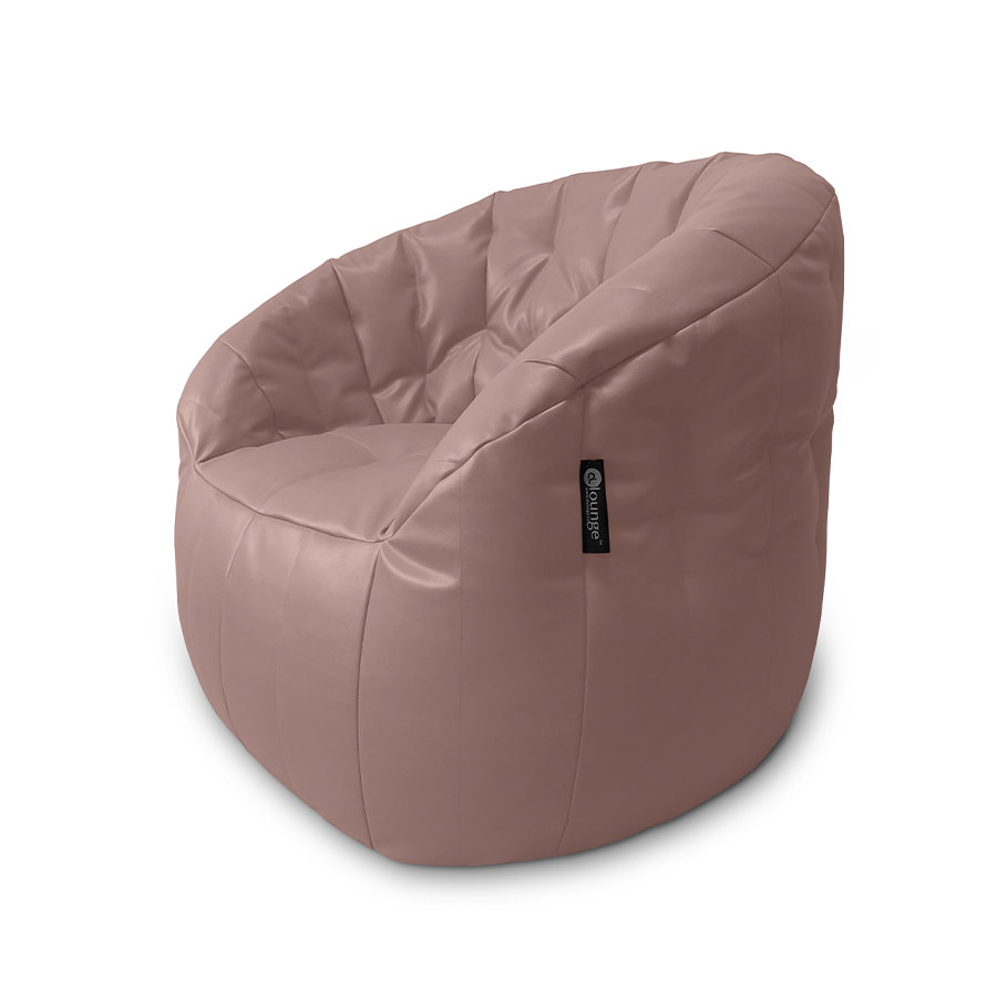 пудровое двойной бескаркасный диван Butterfly Twin Sofa велюровое для гостиной и домашнего кинотеатра