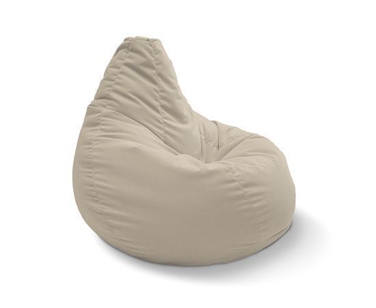 натуральное классический пуф-мешок Bean Bag велюровое для детской, игровой и офиса