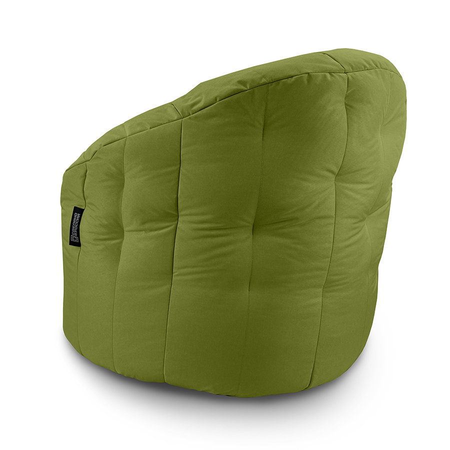 зелёное полукруглое бескаркасное кресло Butterfly Sofa уличное (Oxford) для гостиной, домашнего кинотеатра и офиса