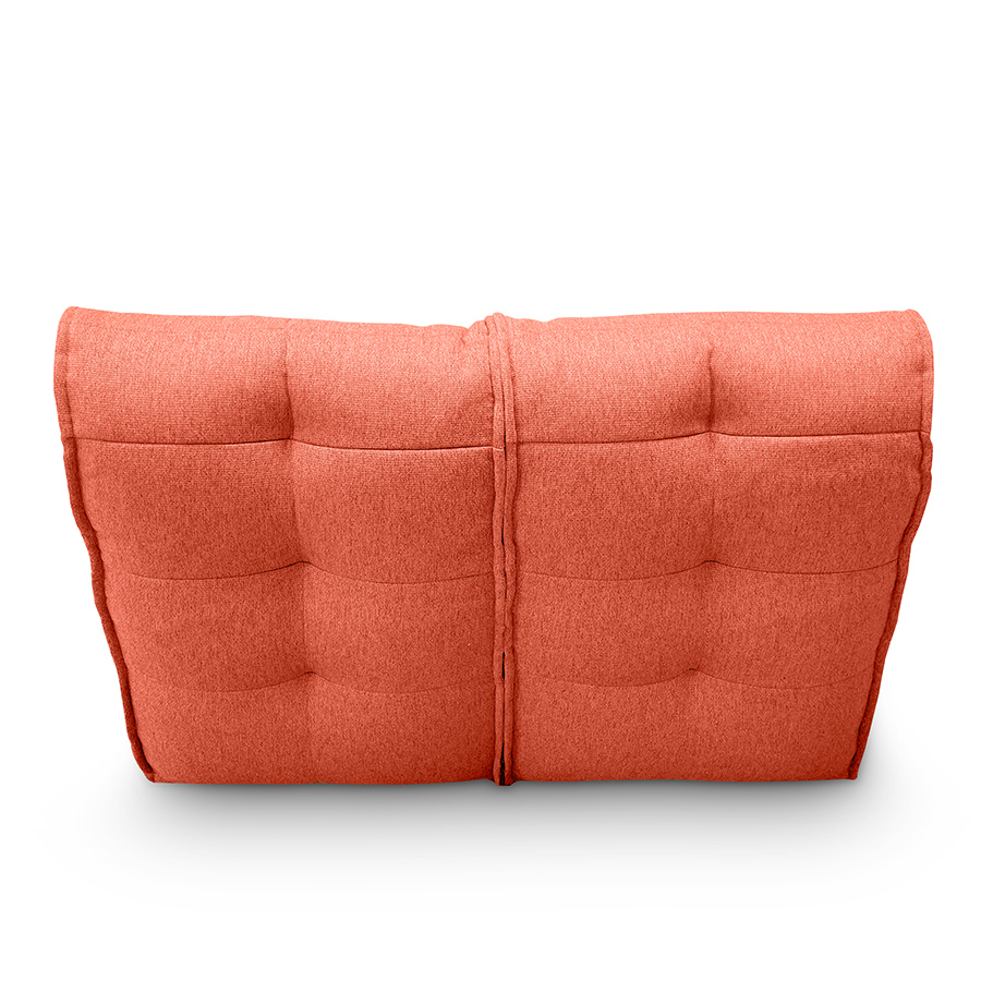 терракотовое двойной модульный диван Twin Couch жаккардовое в интерьере гостиная