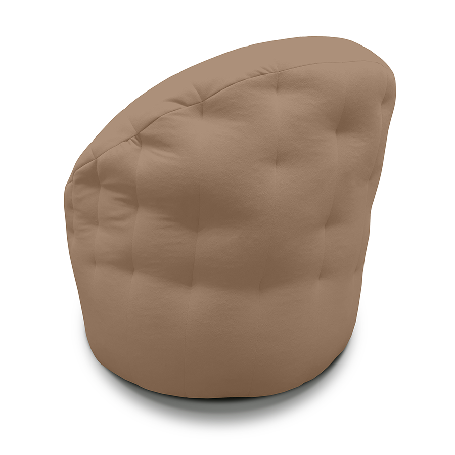 Купить лёгкое бескаркасное кресло Butterfly Light Sofa - Mocha Mousse (кофейный Велюр)