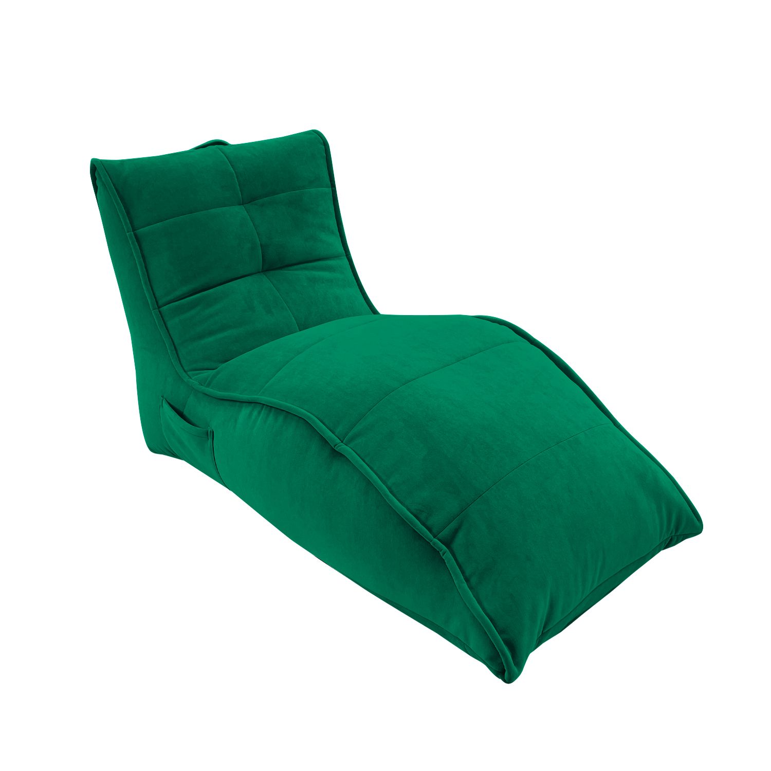 зелёное бескаркасный лаунж-диван Avatar Sofa велюровое для гостиной, кабинета и лаунж-зоны