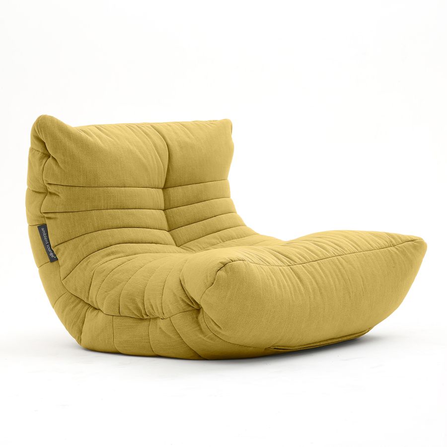жёлтое акустический бескаркасный диван Acoustic Sofa шенилловое для домашнего кинотеатра, офиса и студии