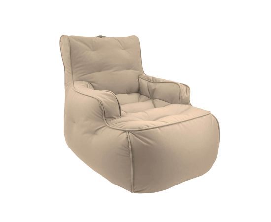 бежевое уличное лаунж-кресло Tranquility Armchair уличное из олефина — дизайн и качество