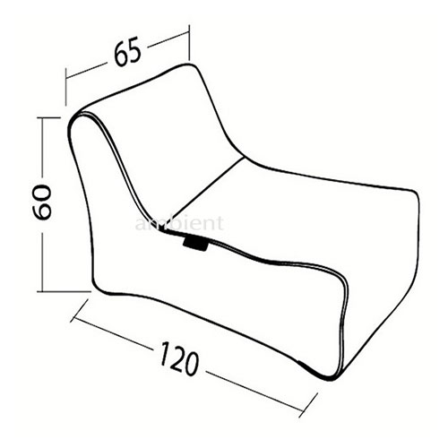 натуральное уличный шезлонг Studio Lounger из Sofa Weave для сада, бассейна и пляжной зоны — фото в интерьере