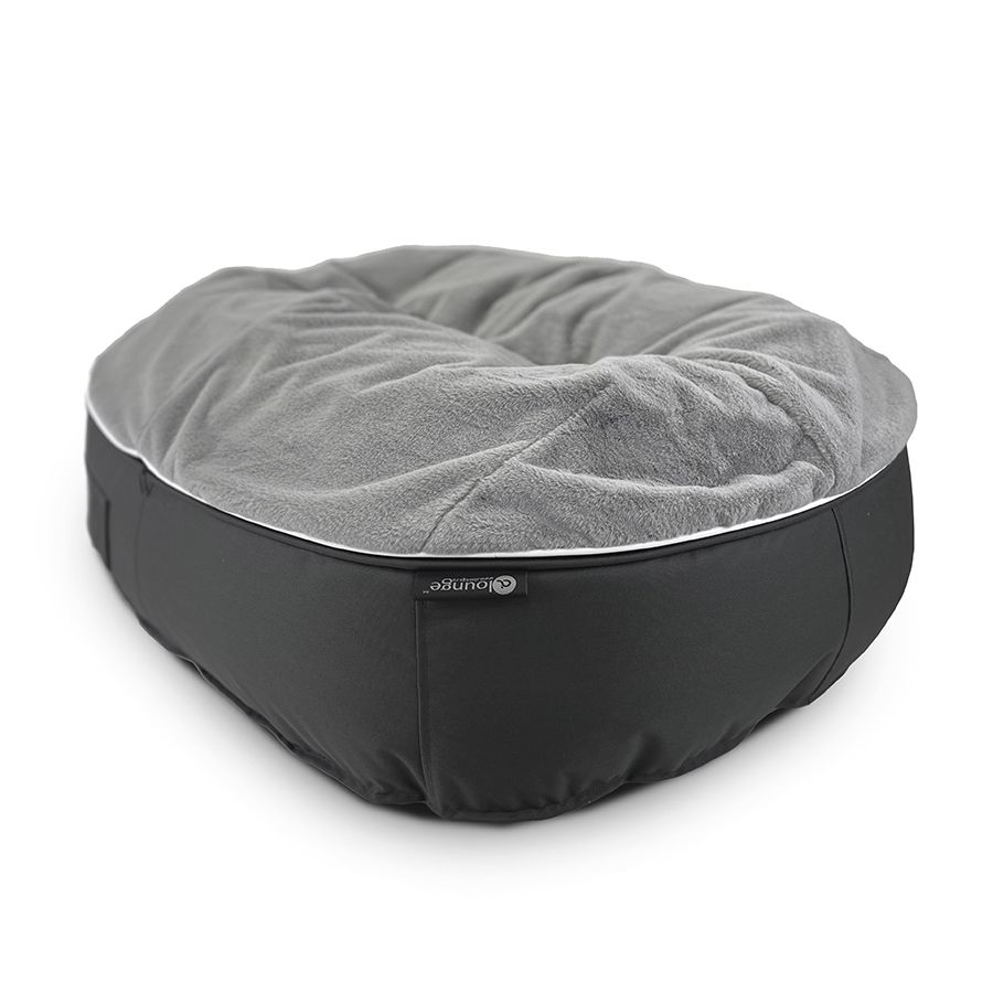 Лежак для собак Pet Lounge Small - Dark Grey Rabbit — крупный план