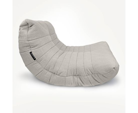светло-серое акустический бескаркасный диван Acoustic Sofa из рогожки для домашнего кинотеатра, офиса и студии