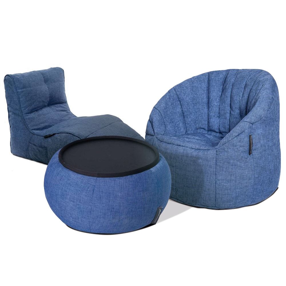 синее лаунж-комплект Loft Package из Sofa Weave для гостиной и офиса