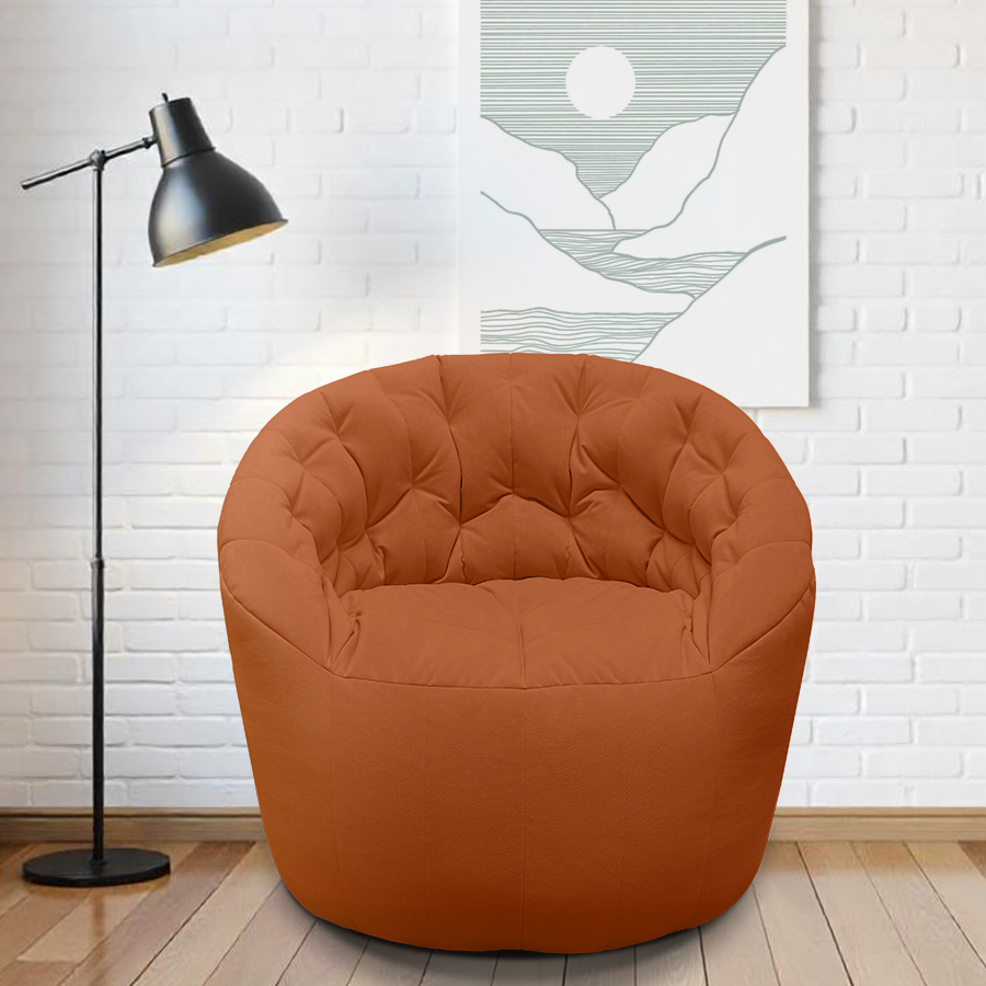 терракотовый бескаркасный диван Butterfly Light Sofa Ambient Lounge