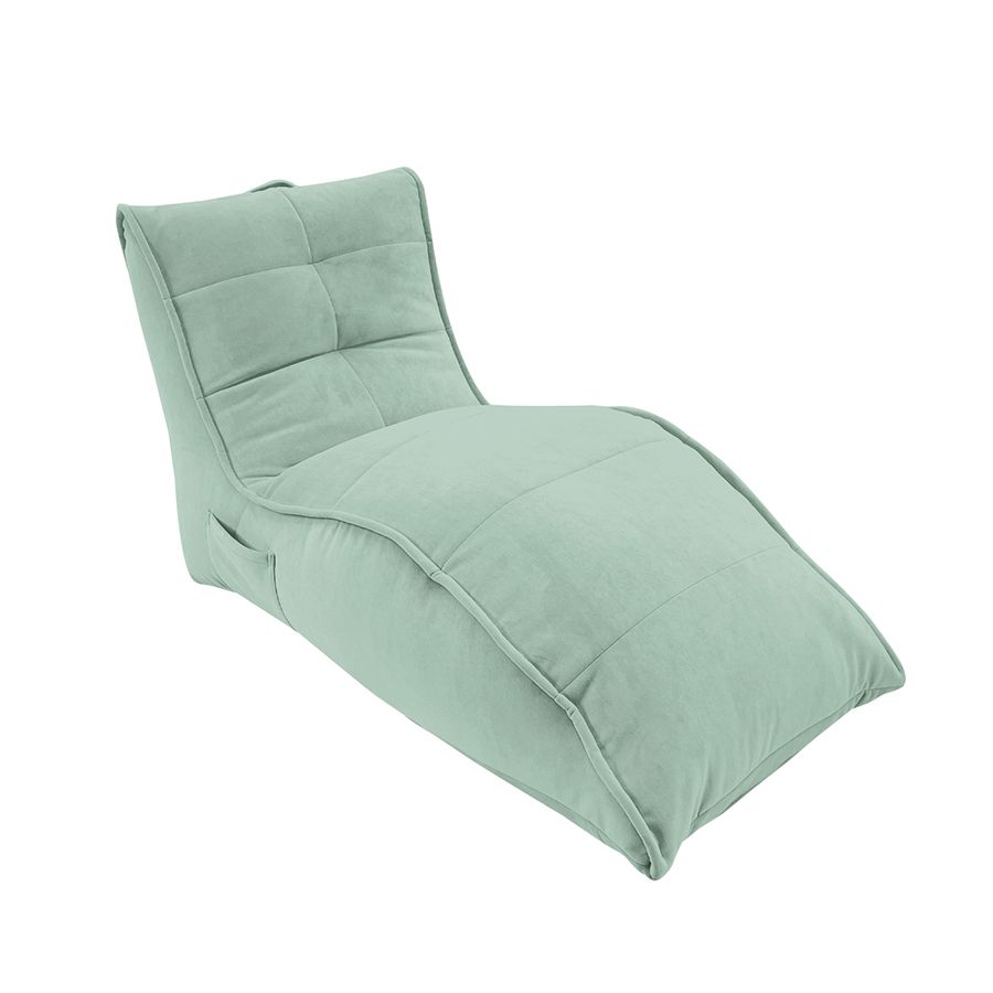мятное бескаркасный лаунж-диван Avatar Sofa велюровое для гостиной, кабинета и лаунж-зоны