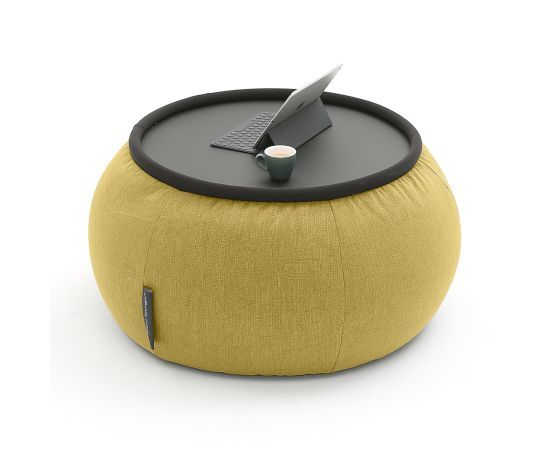 жёлтое складной столик Versa Table шенилловое — дизайн и качество