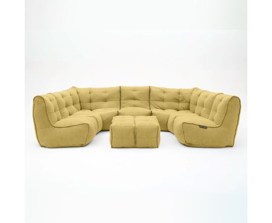 жёлтое максимальный лаунж-гарнитур Mod6 Lounge Max шенилловое — дизайн и качество