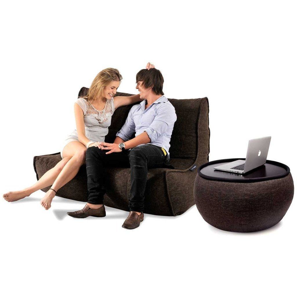 шоколадное лаунж-комплект мебели Soho Package из экокожи для гостиной, кабинета и лаунж-зоны
