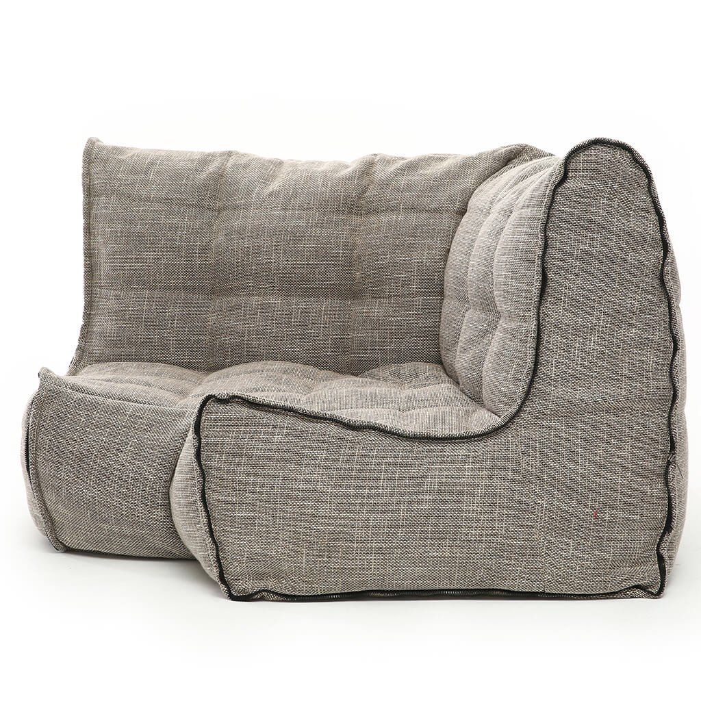 натуральное угловой элемент дивана Twin Modular Corner из Sofa Weave для гостиной — угловой модуль — фото в интерьере
