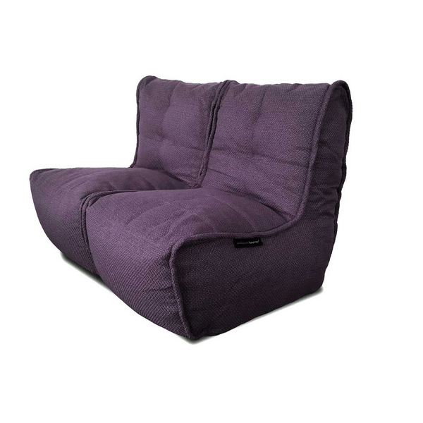 баклажановое двойной модульный диван Twin Couch из Sofa Weave для гостиной и переговорной