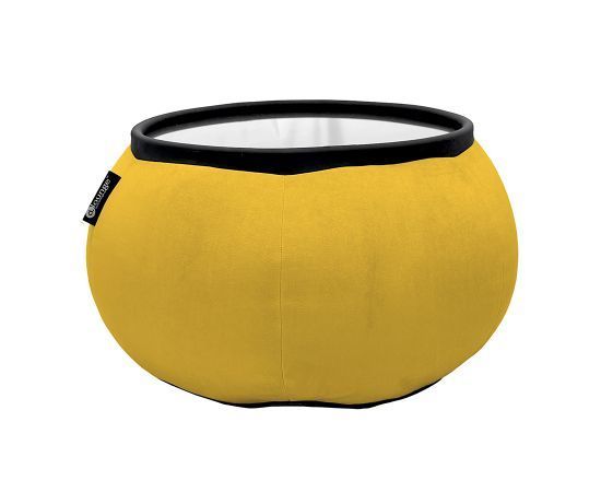 жёлтое складной столик Versa Table велюровое для гостиной и лаунж-зоны рядом с диваном