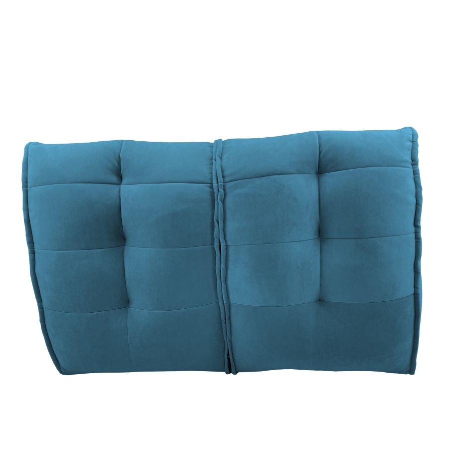 синее двойной модульный диван Twin Couch под замшу в интерьере гостиная