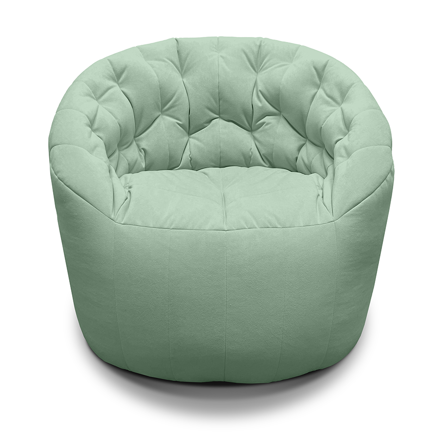 Мятный бескаркасный диван Butterfly Light Sofa Ambient Lounge