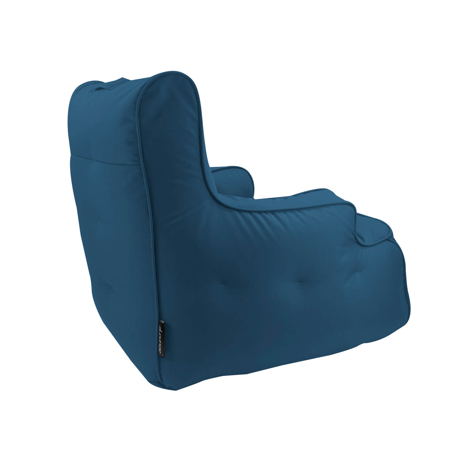 джинсово-синее уличное лаунж-кресло Tranquility Armchair уличное из олефина для террасы, сада и веранды