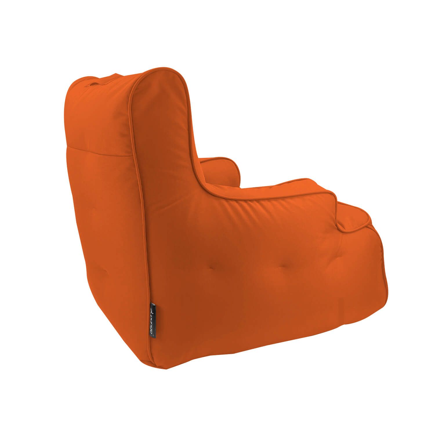 терракотово-оранжевое уличное лаунж-кресло Tranquility Armchair уличное из олефина для террасы, сада и веранды — фото в интерьере