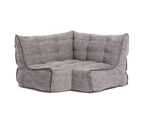 тёмно-серое угловой элемент дивана Twin Modular Corner из Sofa Weave для гостиной — угловой модуль