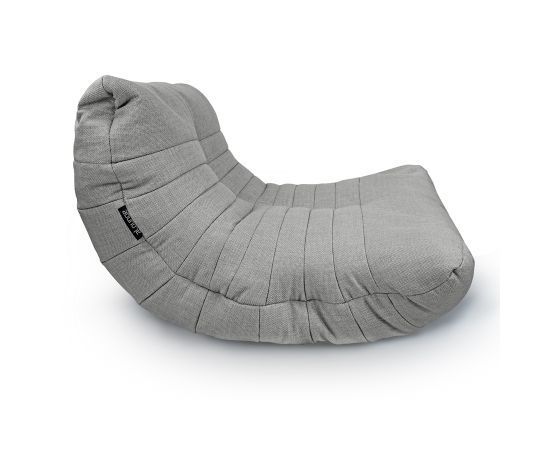 серое акустический бескаркасный диван Acoustic Sofa из рогожки для домашнего кинотеатра, офиса и студии