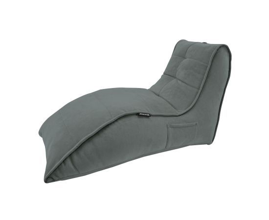 серое бескаркасный лаунж-диван Avatar Sofa велюровое в интерьере гостиная
