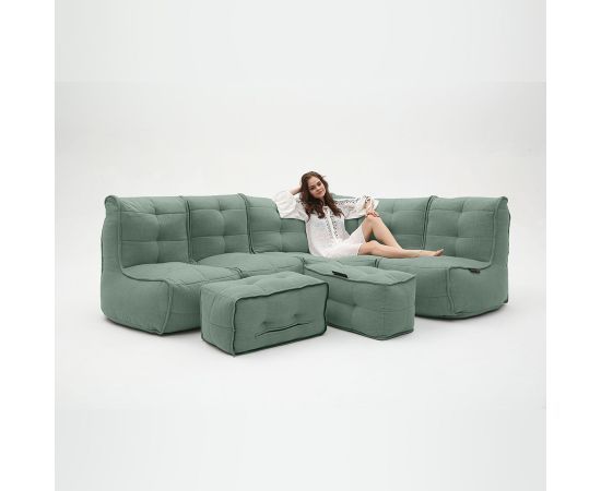 мятное большой лаунж-гарнитур Mod5 Living Lounge шенилловое для гостиной и event-пространства