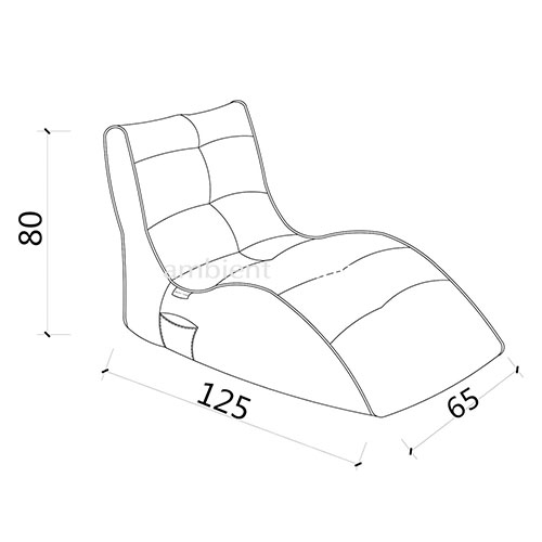 тёмно-серое бескаркасный лаунж-диван Avatar Sofa из Sofa Weave для гостиной, кабинета и лаунж-зоны