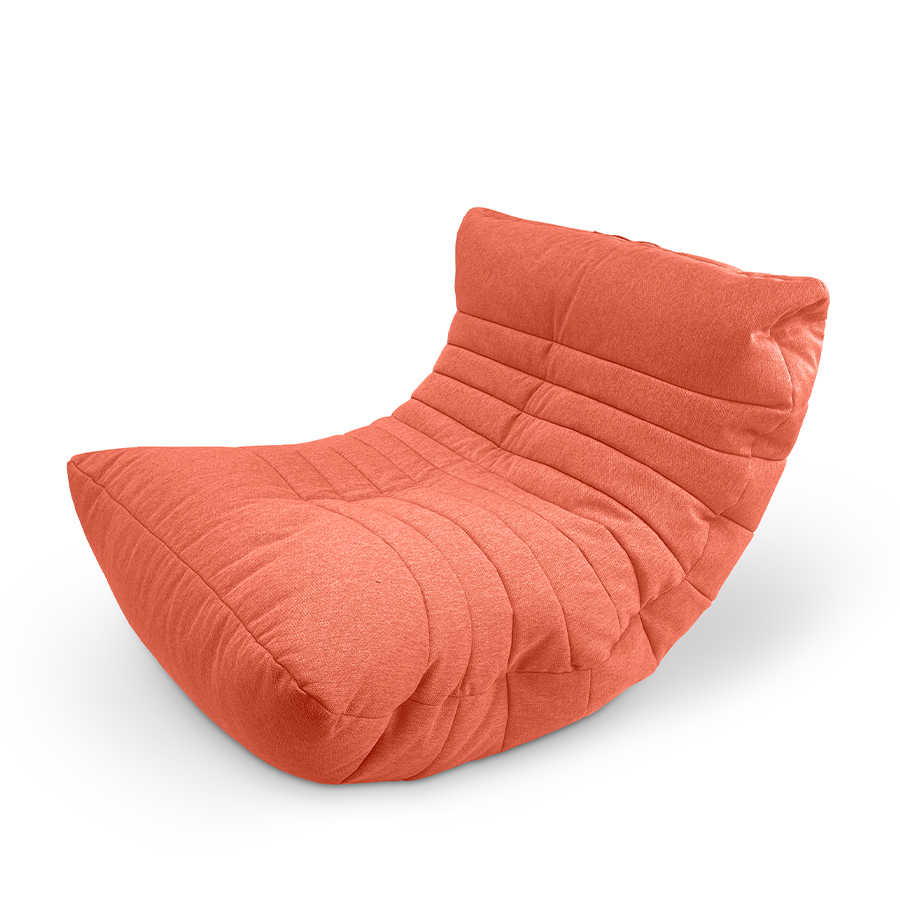 терракотовое акустический бескаркасный диван Acoustic Sofa жаккардовое для домашнего кинотеатра, офиса и студии